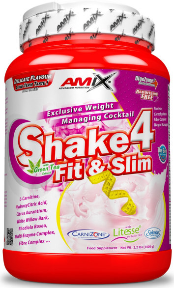 Proteïnedrank in poedervorm Amix Shake 4 Fit&Slim 500g