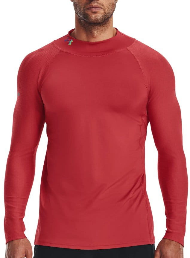 T-shirt met lange mouwen Under Armour UA SmartForm Rush Mock LS-RED