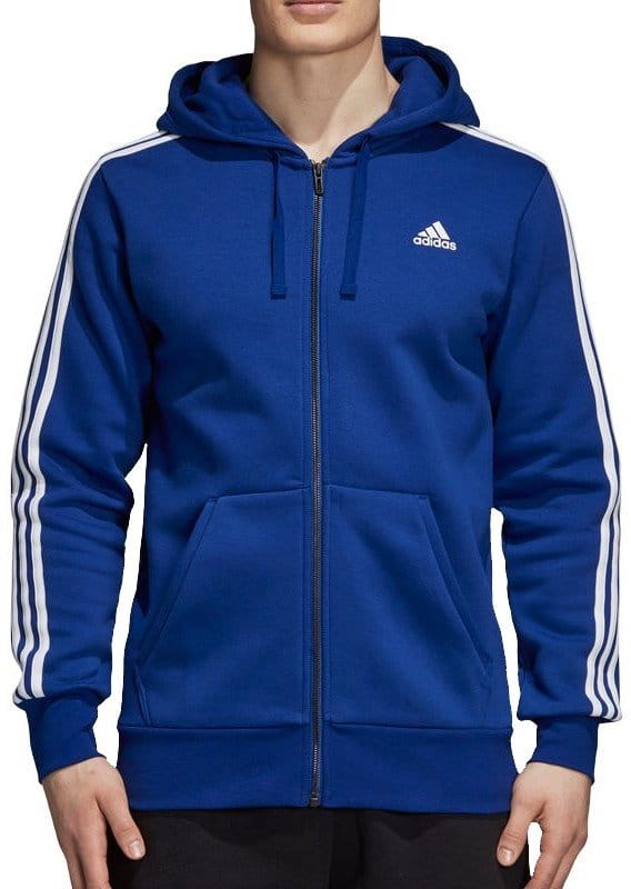 Sweatshirt met capuchon adidas Sportswear Essentials 3-Stripes FZ Brushed Bluza