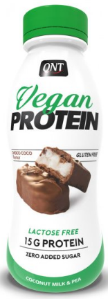 Eiwitdranken en smoothies QNT VEGAN SHAKE (15 g protein & low sugar) Lactose free 310 ml Choco-coco